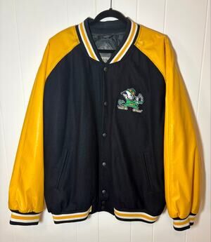 Vintage Steve & Barry’s Notre Dame Fighting Irish Varsity Jacket Mens XL